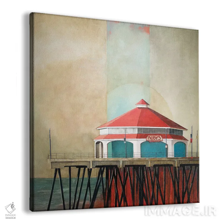 تابلو اسکله هانتینگتون (آمریکا) اثر دانا مککلار - نمای پرسپکتیو محصول