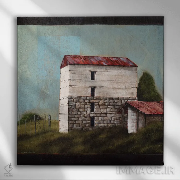 تابلو لیدی گری بدون لباس رسمی اثر دانا مککلار - نمای روبهرو روی دیوار