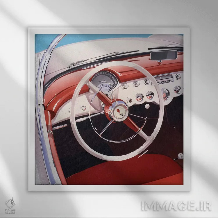 تابلو فرمان (خودرو) اثر دنیس موکای - نمای قابدار سفید