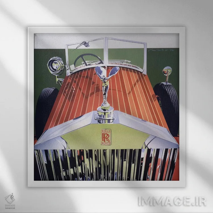 تابلو شبکه (خودرو یا معماری) اثر دنیس موکای - نمای قابدار سفید