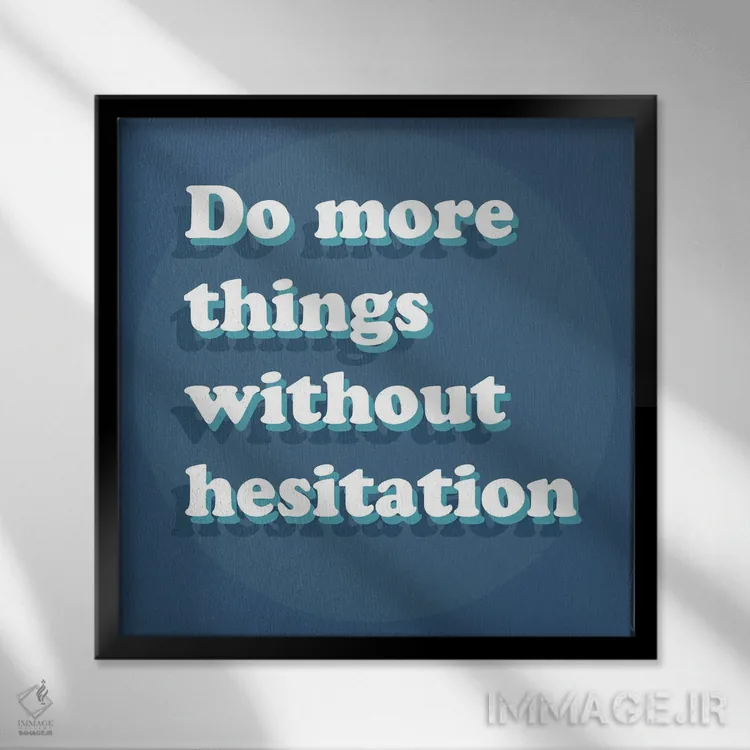 تابلو بیتردید اثر دلورس ناسکرنت - نمای قابدار مشکی