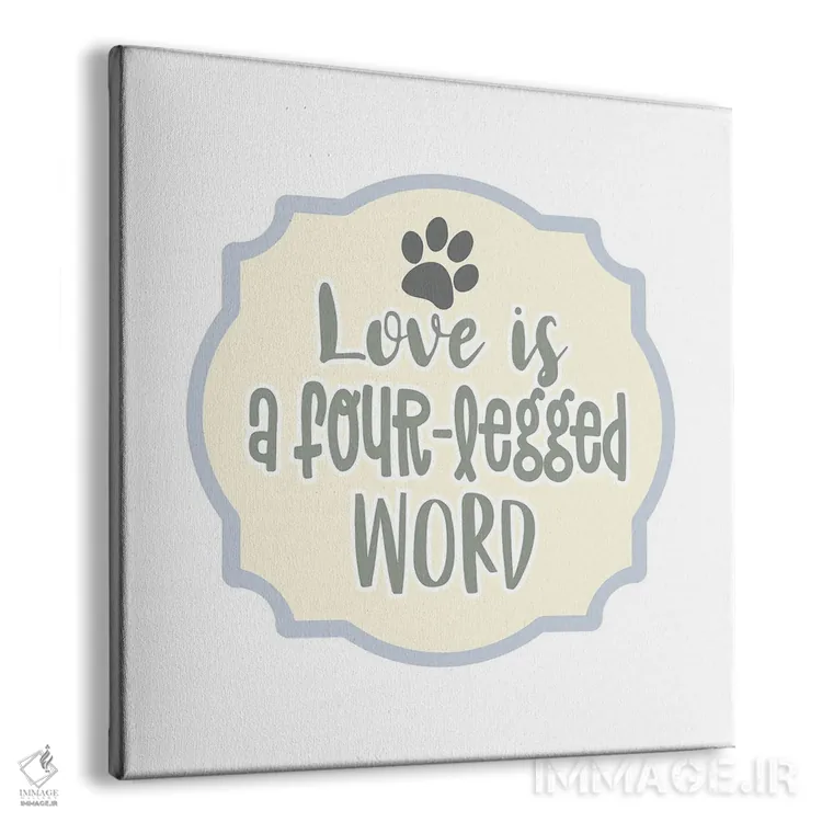 تابلو عشق یک واژهٔ چهارپایی است اثر دلورس ناسکرنت - نمای پرسپکتیو محصول