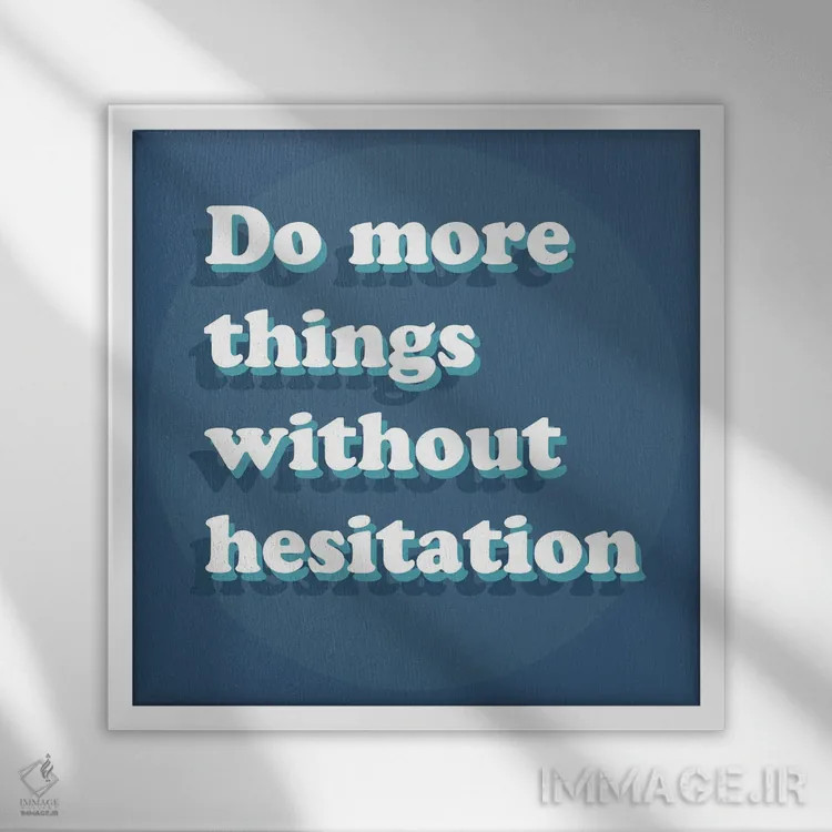 تابلو بیتردید اثر دلورس ناسکرنت - نمای قابدار سفید