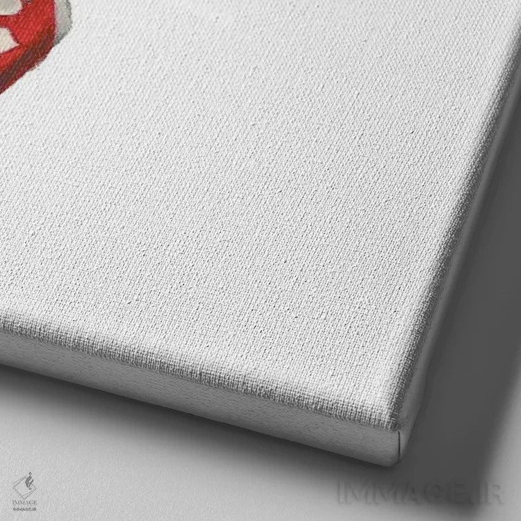 تابلو داشهوند بسکتبالیست اثر دنی گوردون - نمای نزدیک بافت بوم