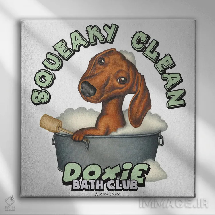 تابلو داشهوند تروتمیز اثر دنی گوردون - نمای روبهرو روی دیوار