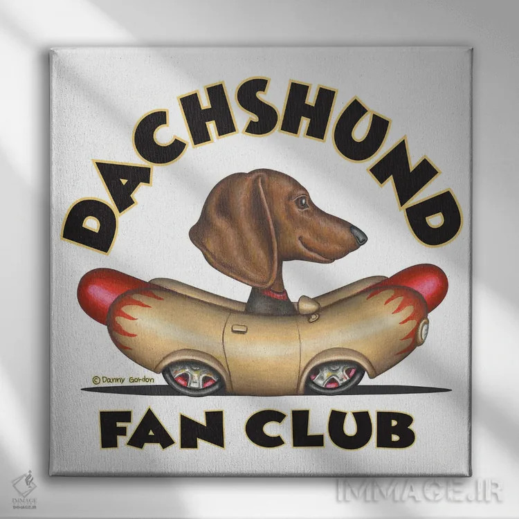 تابلو باشگاه هواداران خودروی وینر داشهوند اثر دنی گوردون - نمای روبهرو روی دیوار