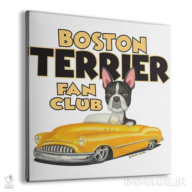 تابلو باشگاه هواداران ماشین زرد تریر بوستون اثر دنی گوردون - نمای پرسپکتیو محصول
