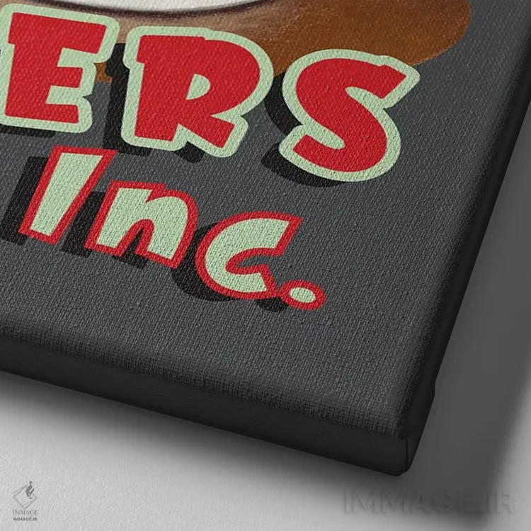 تابلو پاگ گدای حرفهای اثر دنی گوردون - نمای نزدیک بافت بوم