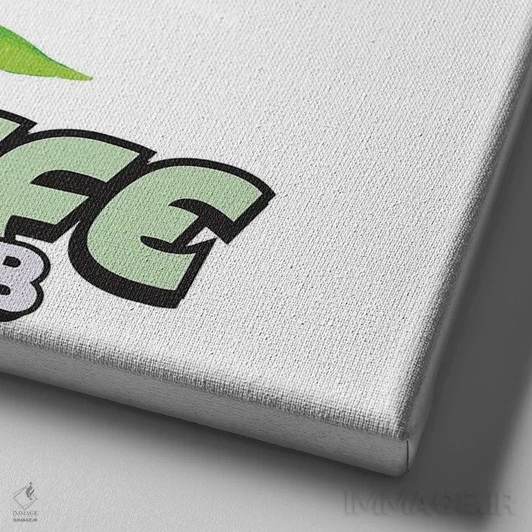 تابلو باشگاه هواداران زرافه اثر دنی گوردون - نمای نزدیک بافت بوم