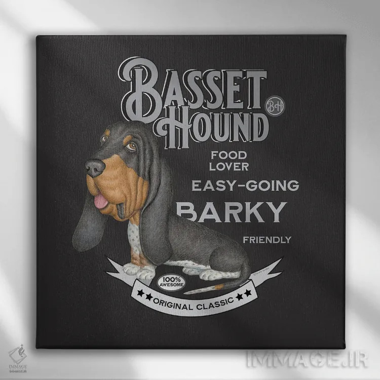 تابلو بیستهاوند سهرنگ با سبک قدیمی اثر دنی گوردون - نمای روبهرو روی دیوار