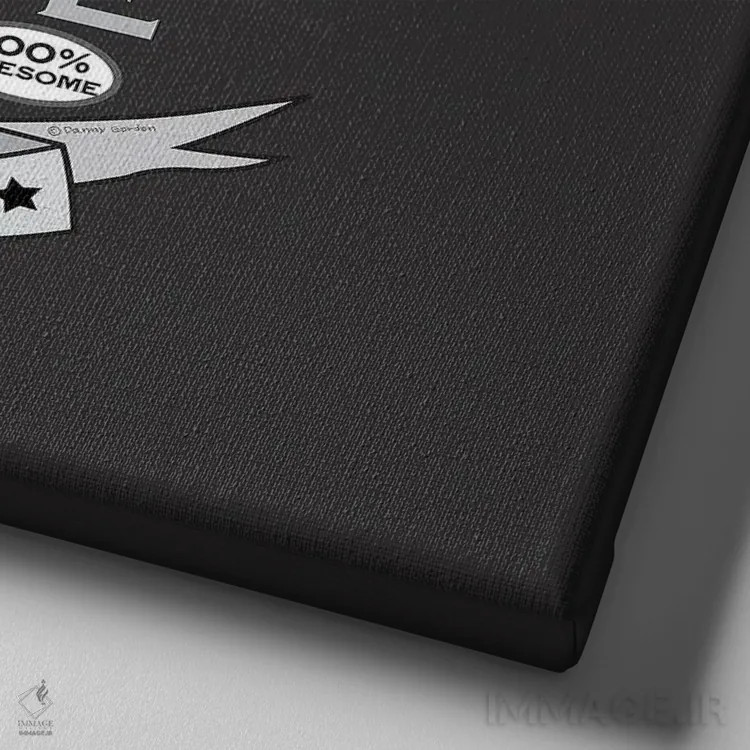 تابلو داشهوند با لباس بالاتنه سبز به سبک قدیمی اثر دنی گوردون - نمای نزدیک بافت بوم