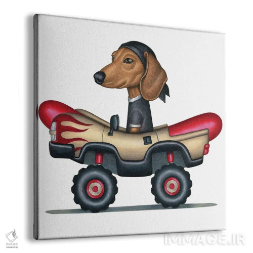 تابلو داشهوند در کامیون مانستر هاتداگ اثر دنی گوردون - نمای پرسپکتیو محصول