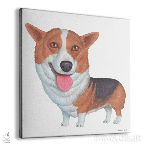 تابلو کورگی پمبروک اثر دنی گوردون - نمای پرسپکتیو محصول