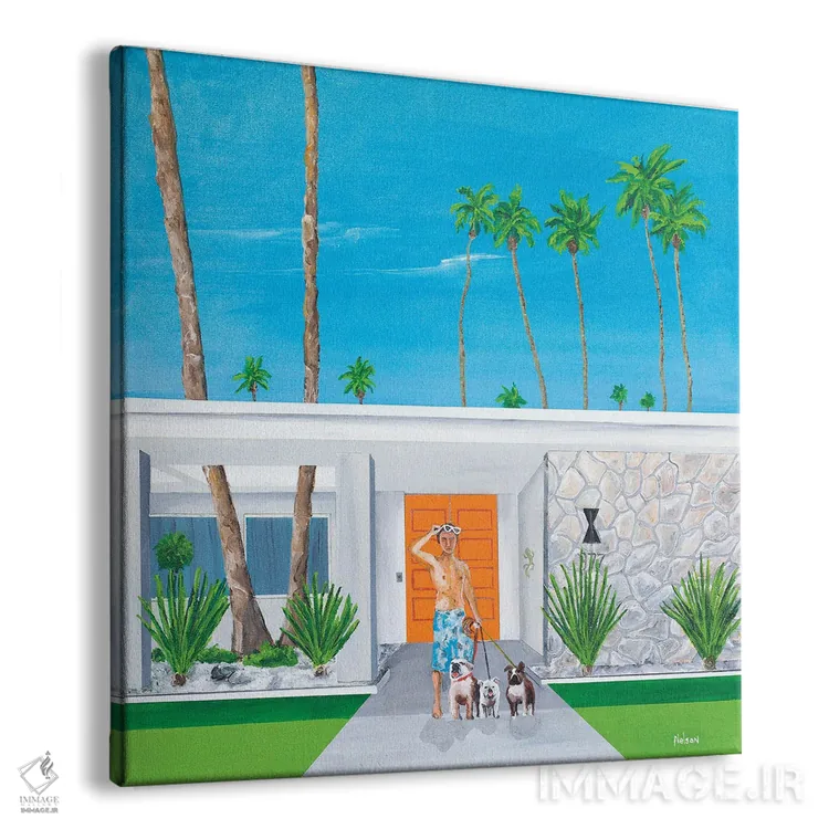 تابلو بیل و پسرها اثر دن نلسون - نمای پرسپکتیو محصول