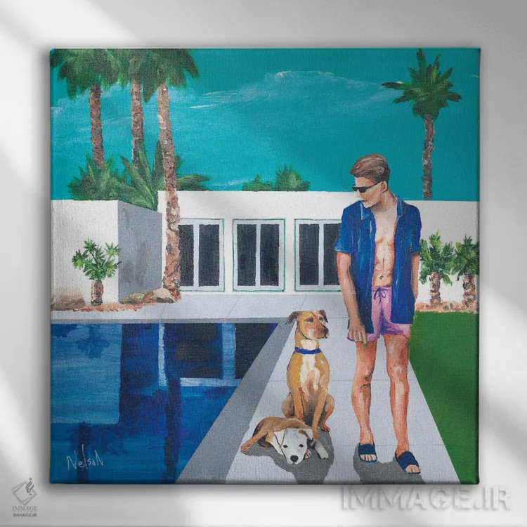 تابلو پاول اثر دن نلسون - نمای روبهرو روی دیوار