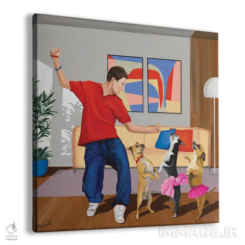 تابلو رقص در سایه اثر دن نلسون - نمای پرسپکتیو محصول