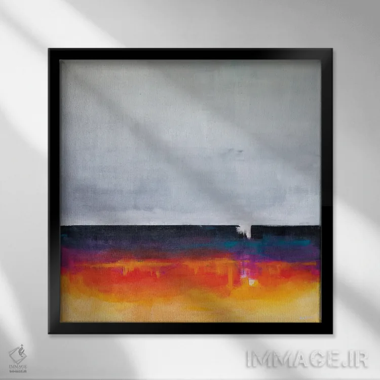 تابلو خودنگاره اثر دن نلسون - نمای قابدار مشکی