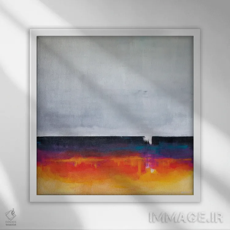 تابلو خودنگاره اثر دن نلسون - نمای قابدار سفید