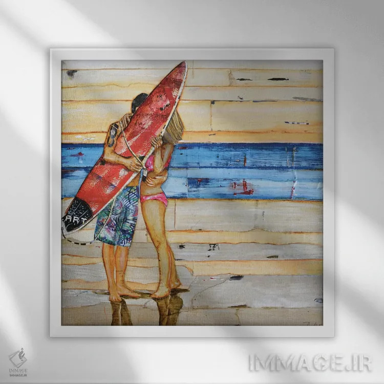 تابلو شاهد عینی، نه سگ اثر دنی فیلیپس - نمای قابدار سفید