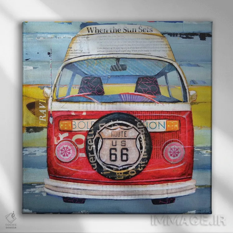 تابلو به هیجان بیا اثر دنی فیلیپس - نمای روبهرو روی دیوار