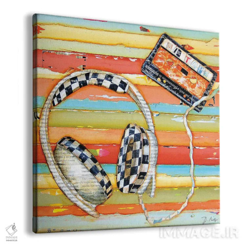 تابلو نوار ترکیبی (میاننواری موسیقی) اثر دنی فیلیپس - نمای پرسپکتیو محصول