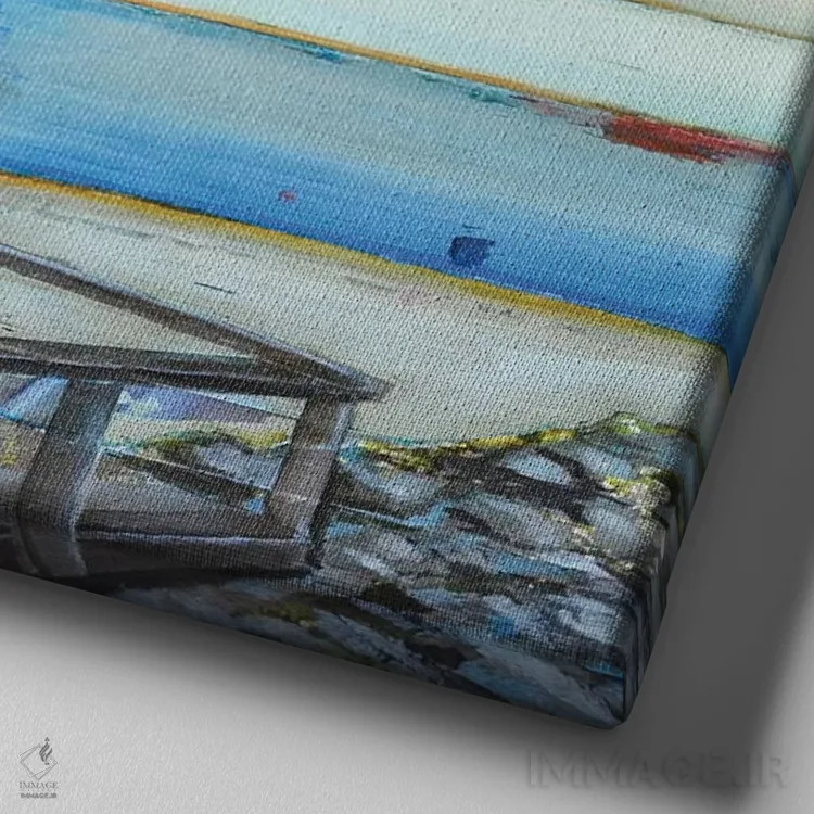 تابلو خرچنگ لطفاً اثر دنی فیلیپس - نمای نزدیک بافت بوم