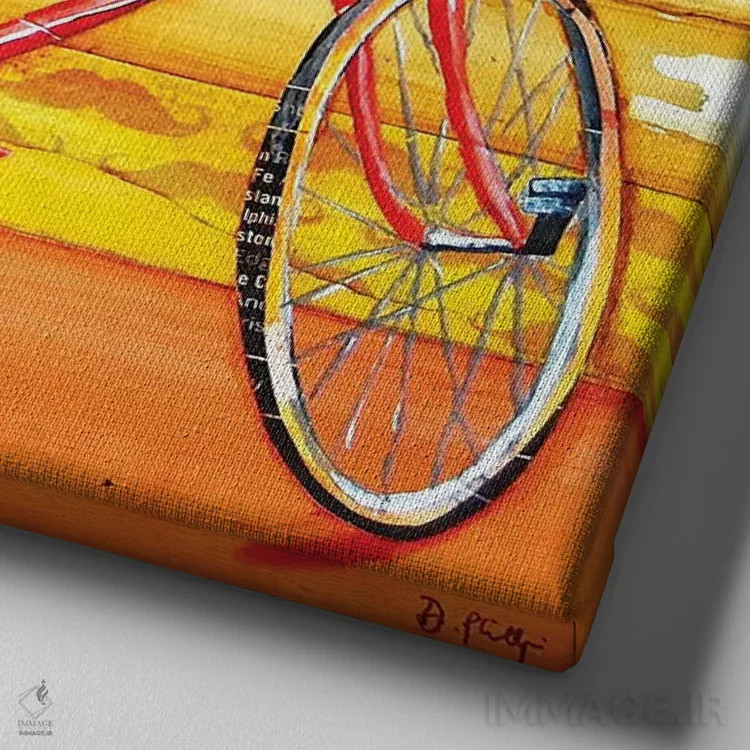 تابلو یک میلیون مایل اثر دنی فیلیپس - نمای نزدیک بافت بوم