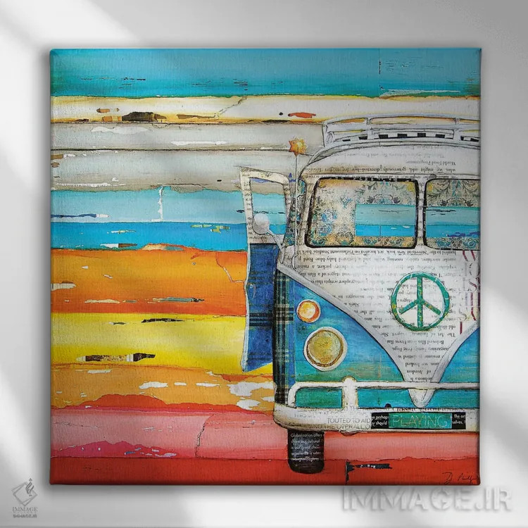 تابلو فرار از مدرسه اثر دنی فیلیپس - نمای روبهرو روی دیوار