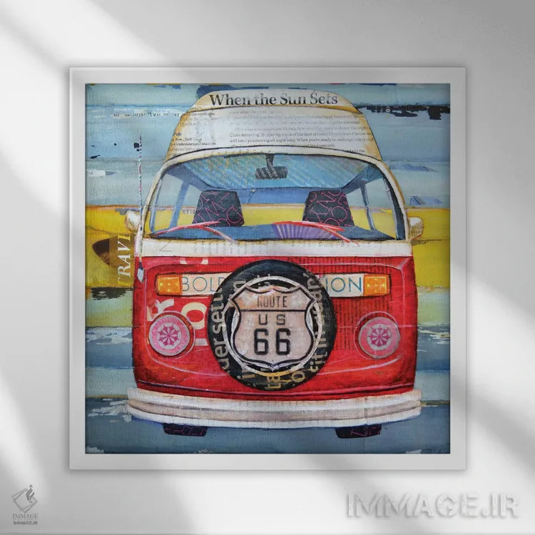 تابلو به هیجان بیا اثر دنی فیلیپس - نمای قابدار سفید