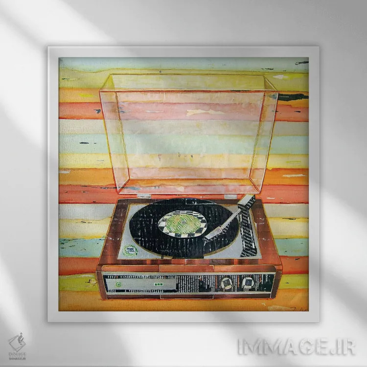 تابلو سوزن را روی صفحه بگذار اثر دنی فیلیپس - نمای قابدار سفید