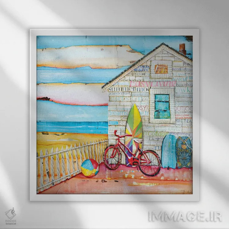 تابلو مگه عالی نیست اثر دنی فیلیپس - نمای قابدار سفید