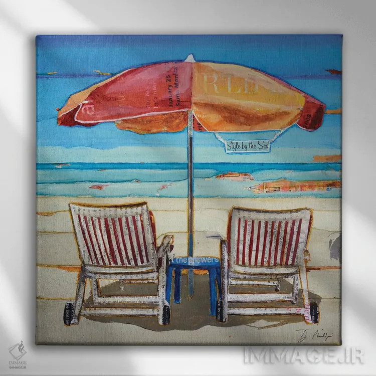 تابلو مد در کنار دریا اثر دنی فیلیپس - نمای روبهرو روی دیوار