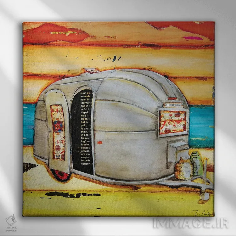 تابلو جای تابستانی اثر دنی فیلیپس - نمای روبهرو روی دیوار