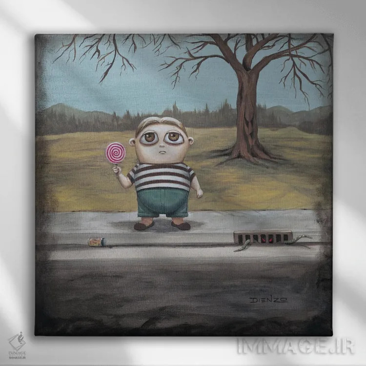 تابلو احساس گوستاو اثر دیینزو - نمای روبهرو روی دیوار