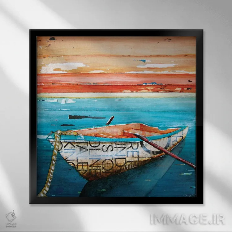 تابلو آرامش اثر دنی فیلیپس - نمای قابدار مشکی