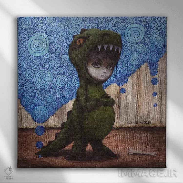 تابلو باور-اُ (نام خاص) اثر دیینزو - نمای روبهرو روی دیوار