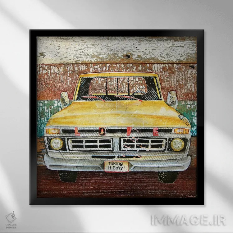 تابلو محبت سختگیرانه اثر دنی فیلیپس - نمای قابدار مشکی