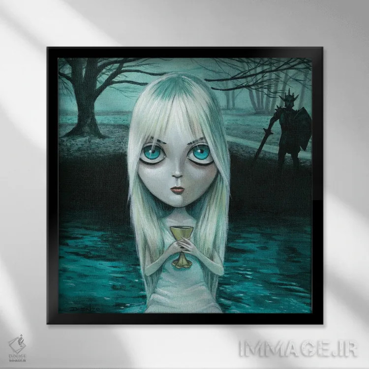 تابلو لارلسی (نام خاص) اثر دیینزو - نمای قابدار مشکی