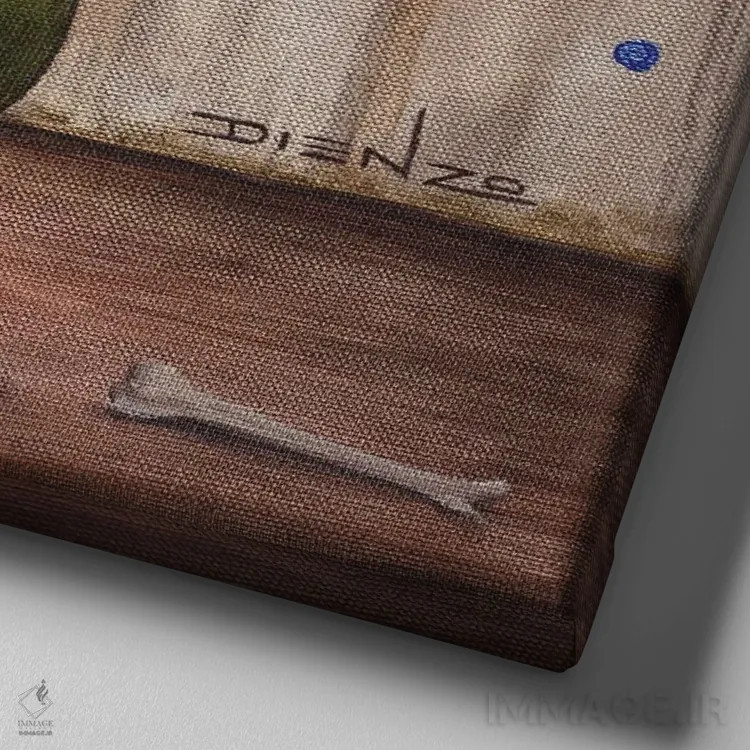 تابلو باور-اُ (نام خاص) اثر دیینزو - نمای نزدیک بافت بوم