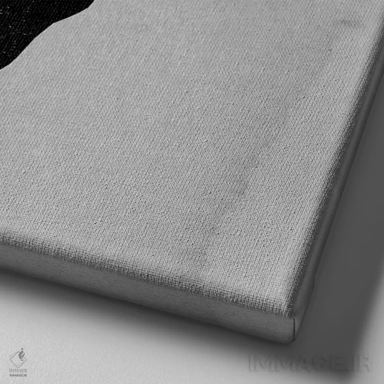 تابلو پاره شده اثر راب دابی - نمای نزدیک بافت بوم