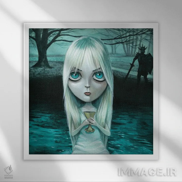 تابلو لارلسی (نام خاص) اثر دیینزو - نمای قابدار سفید