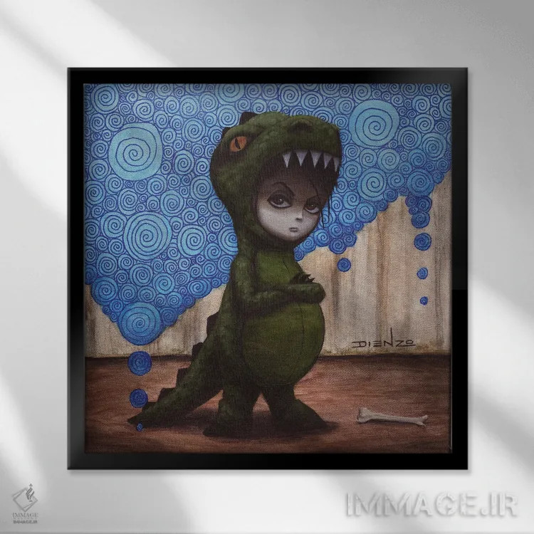 تابلو باور-اُ (نام خاص) اثر دیینزو - نمای قابدار مشکی