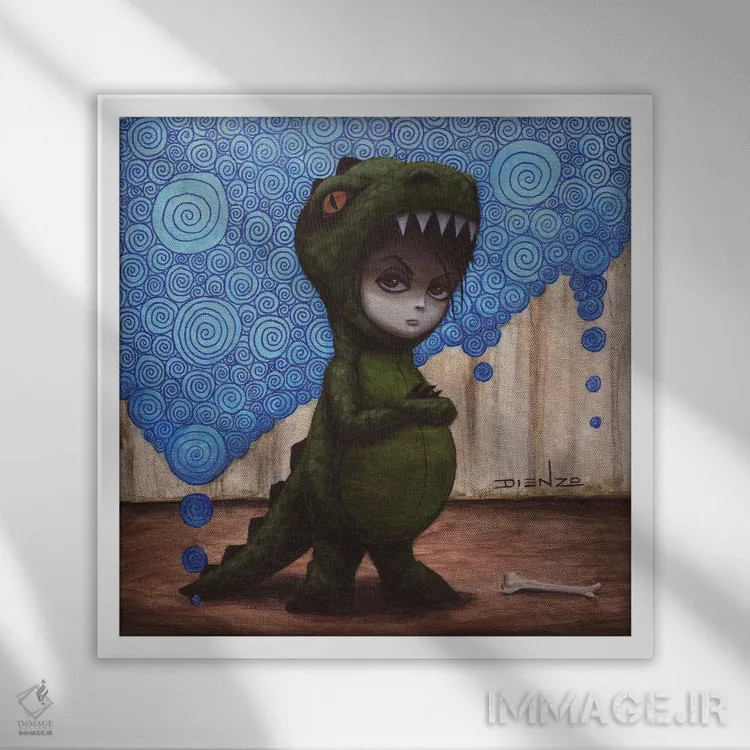 تابلو باور-اُ (نام خاص) اثر دیینزو - نمای قابدار سفید