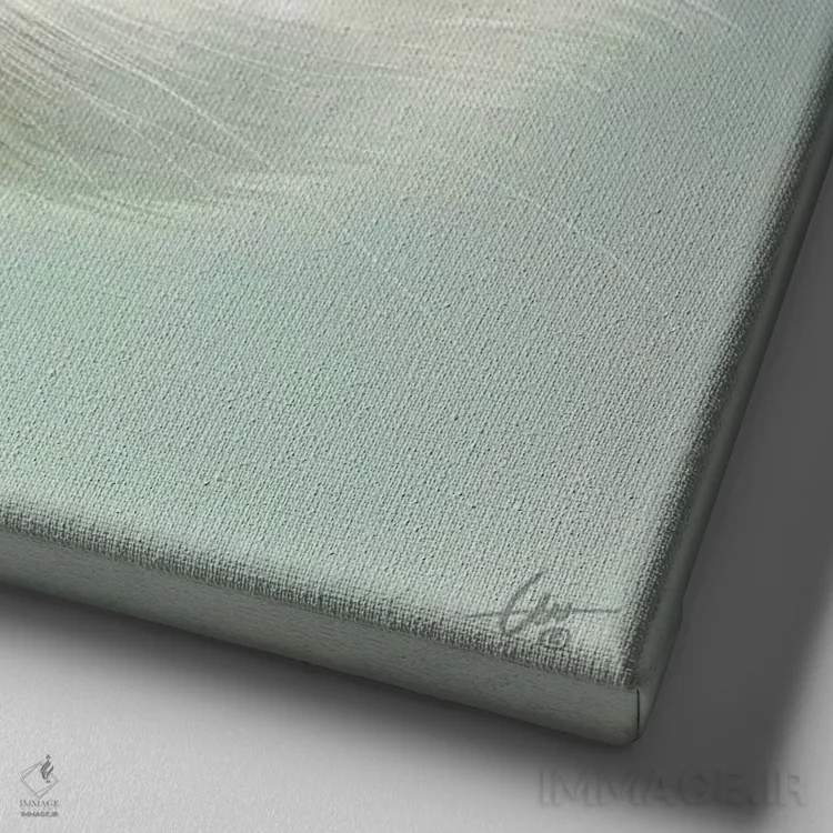 تابلو گربه عجیب اثر دکتر لوکاس برژاک - نمای نزدیک بافت بوم