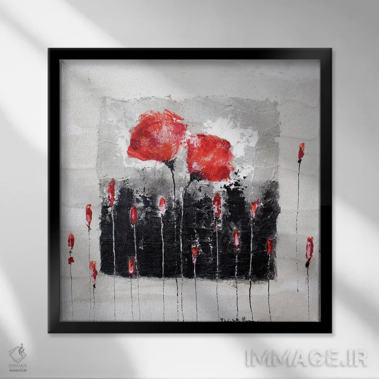 تابلو روزی خاص اثر دوناتلا مارائونی - نمای قابدار مشکی