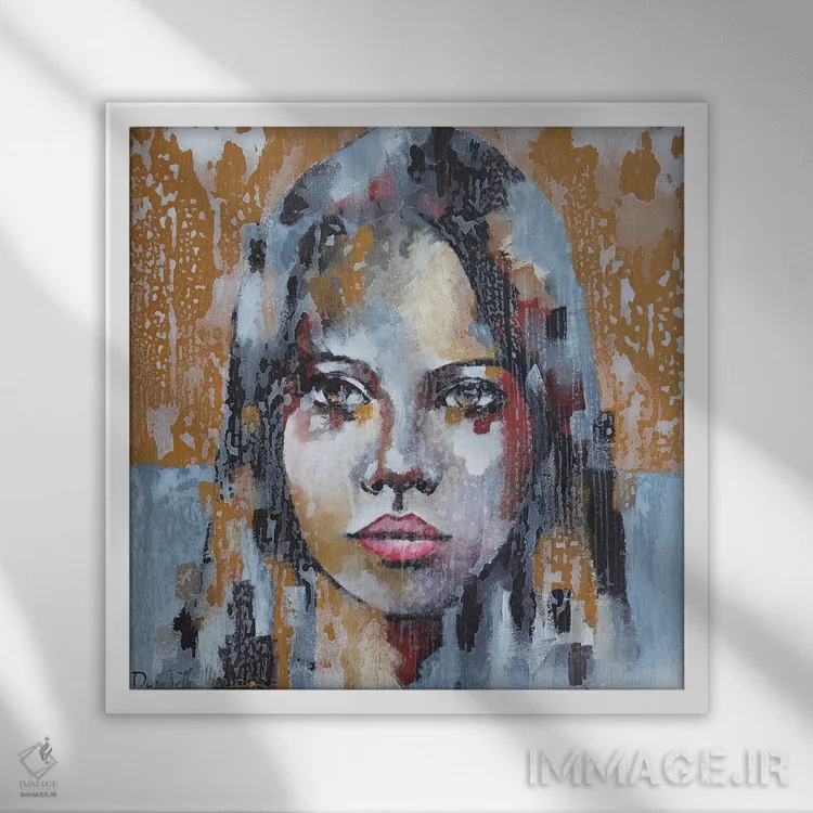 تابلو پشت پنجره ۲ اثر دوناتلا مارائونی - نمای قابدار سفید