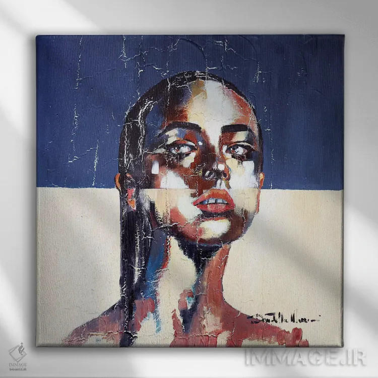 تابلو پرتره ۱۵ اثر دوناتلا مارائونی - نمای روبهرو روی دیوار