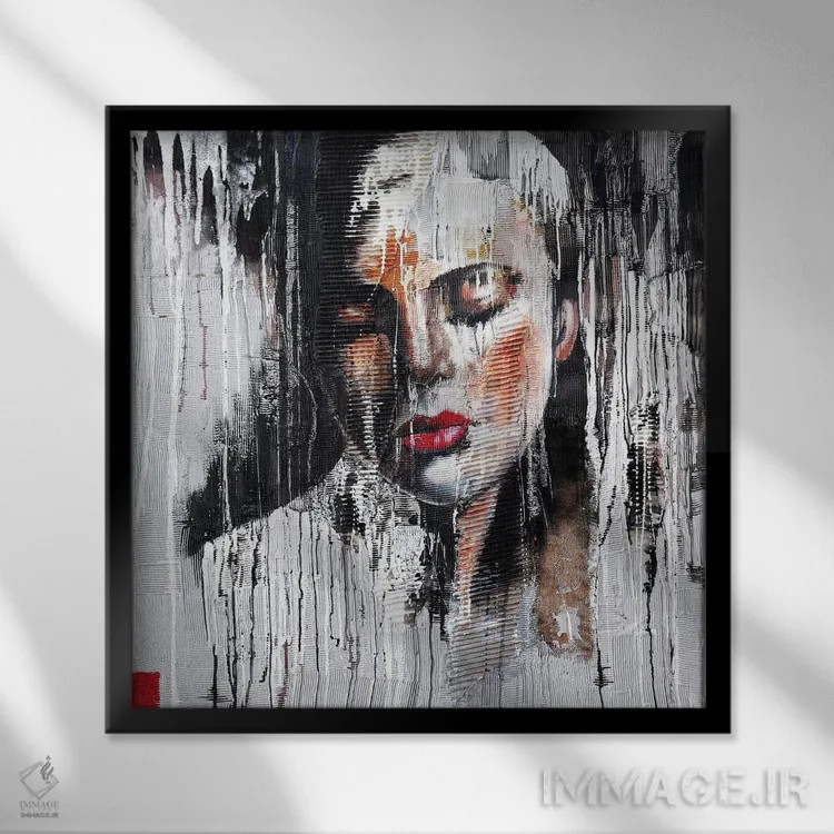 تابلو درد ۸ اثر دوناتلا مارائونی - نمای قابدار مشکی