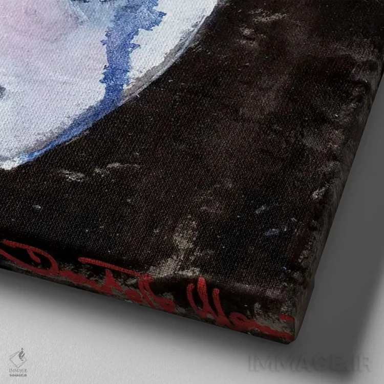 تابلو حدس بزن اثر دوناتلا مارائونی - نمای نزدیک بافت بوم