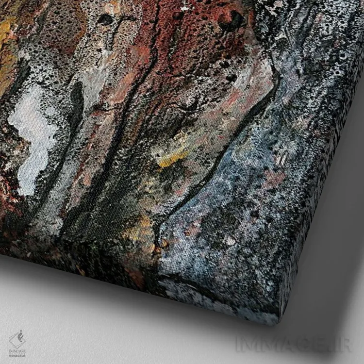 تابلو خاطرات اثر دوناتلا مارائونی - نمای نزدیک بافت بوم